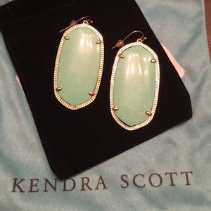 Kendra Scott Danielle Earrings - Mint/Gold