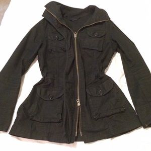 ❄️GAP heavy black cargo coat