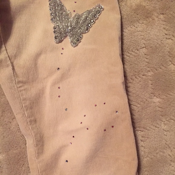 Fun bootleg corduroy embellished pants - Picture 2 of 2