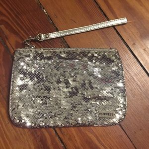 Silver sequence Wristlet