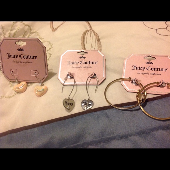 3 pair Brand new juicy couture earrings