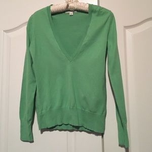 V Neck Green XS Banana Republic Sweater