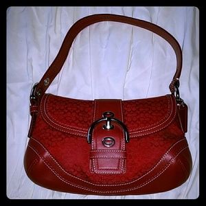 Authentic Red Mini Coach Purse