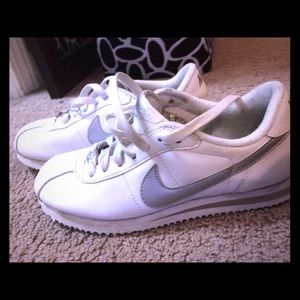 Nike Cortez white shoes