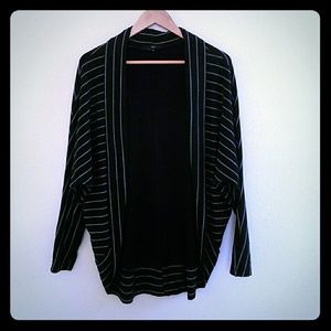 Black and white baggy cardigan