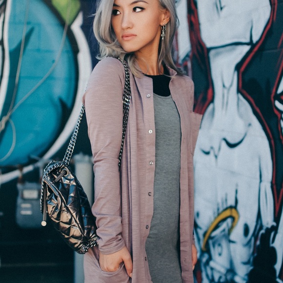 Jackets & Coats - DUSTY PINK MAXI SHIRT DRESS Jackets & Coats - DUSTY PINK MAXI SHIRT DRESS