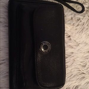 Coach black wrist wallet