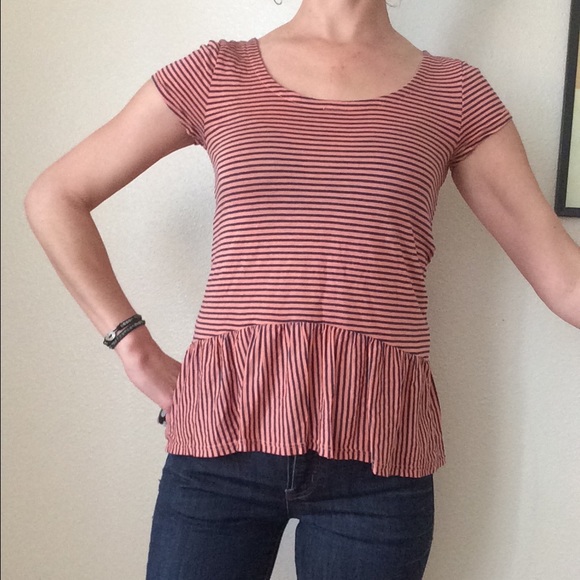 Splendid Ruffle Hem Tee - Picture 1 of 4
