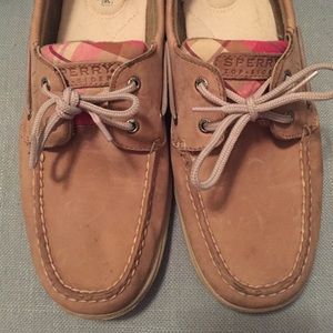 Pink Plaid Sperry Top-Siders