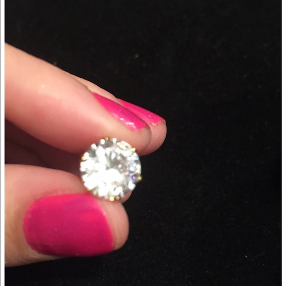 Diamond studs, cubic zirconia