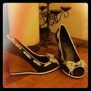 Coach Wedge open toe shoes