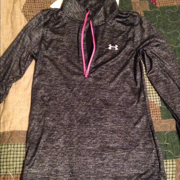 Under armor metallic pull over