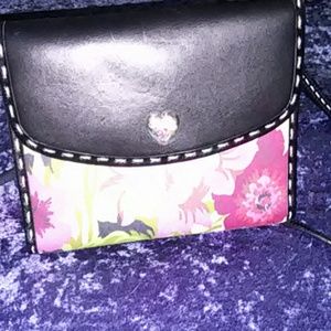New Black n floral purse
