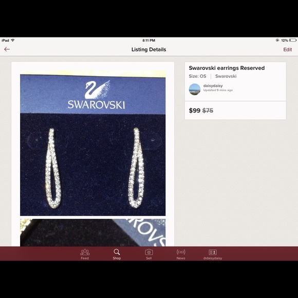Swarovski earrings
