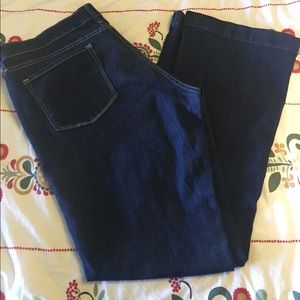 Dark was boot cut jeans