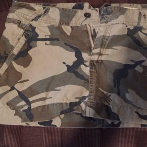 Cutest lil Army Fatigued mini skirt