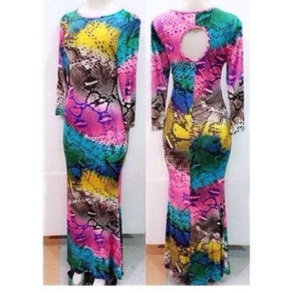 Snake skin dress