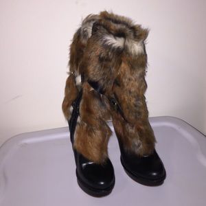 UGG Fur Heel Boots!