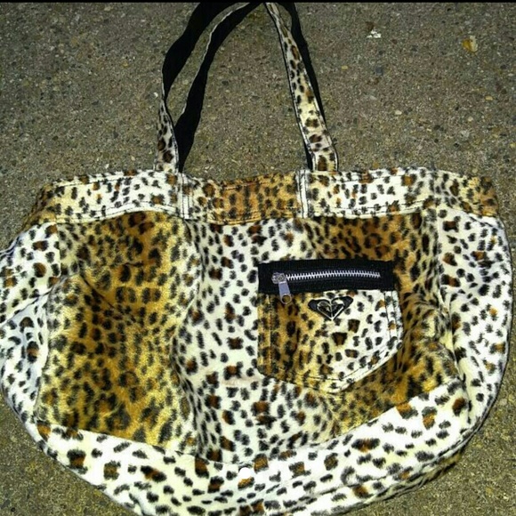 NWOT faux fur Roxy Tote