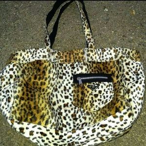 NWOT faux fur Roxy Tote