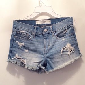 High waisted cut off distressed shorts!