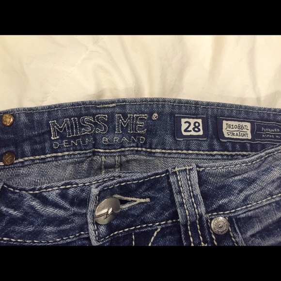 MISS ME Womens straight-legged jeans, size 28. - Picture 2 of 4