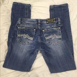 MISS ME Womens straight-legged jeans, size 28.