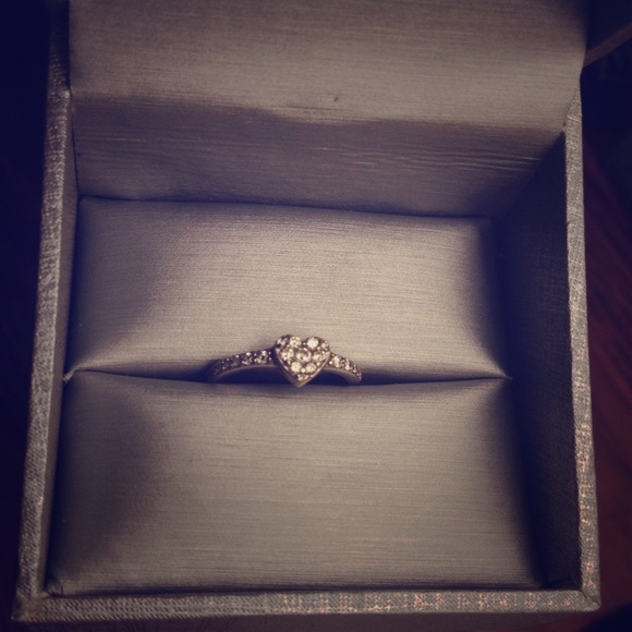 Zales 1/4CT. Heart Diamond Promise Ring.