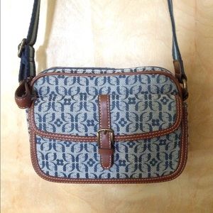 Small Fossil patterned crossbody purse