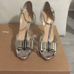 Christian Louboutin Silver heels 37.5