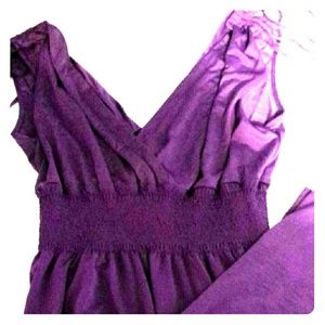 Silky royal purple maxi dress