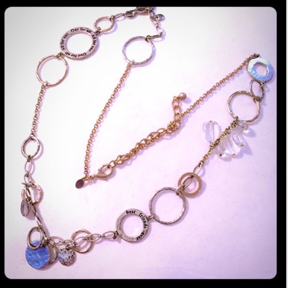 NWOT Long silver and gold Chico's necklace