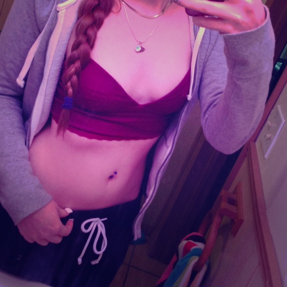 Maroon Lace Bralette