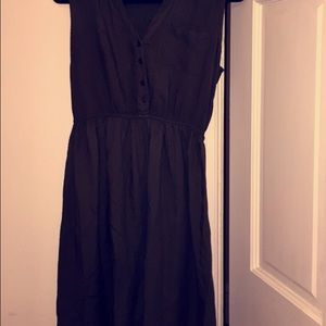 Army green casual pocket dress