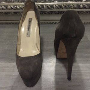 Brian Atwood suede pumps Sz 38