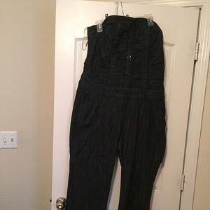 Sexy Black Jeans Jumpsuit