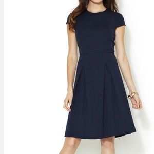 Ava & Aiden Ponte Cap Sleeve Fit and Flare Dress
