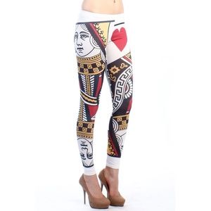 Queen Of Hearts Leggings♥️♣️♦️