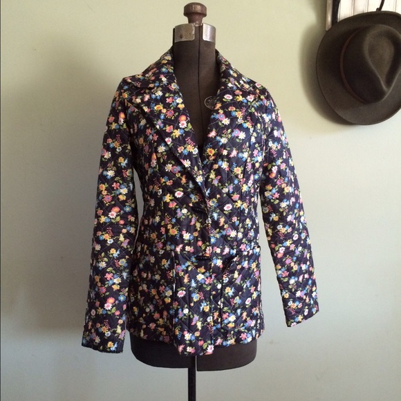 Vintage 60s Quilted Flower Child Jacket