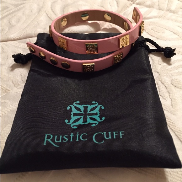 Rustic Cuff Jewelry - Rustic Cuff Meagen Patent Double Wrap Pink