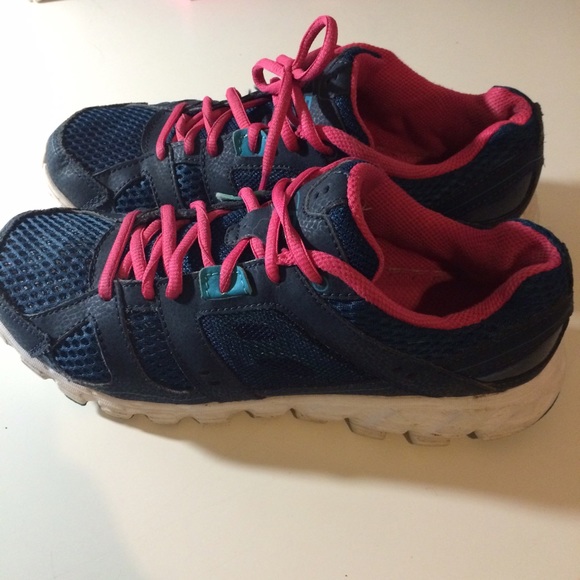 Champion navy blue and pink running shoes