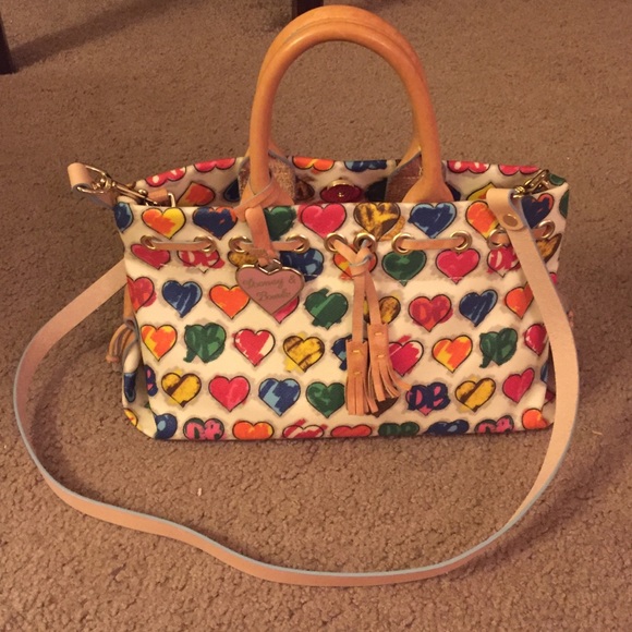 Dooney & Bourke crayon hearts small purse