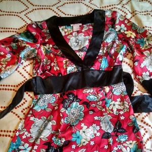 fire Los Angeles kimono style dress