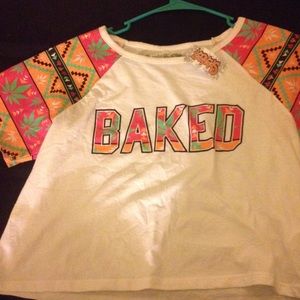 Baked shirt nwt from Spenser's croptop L