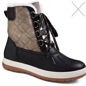 Merona black lauren winter boots