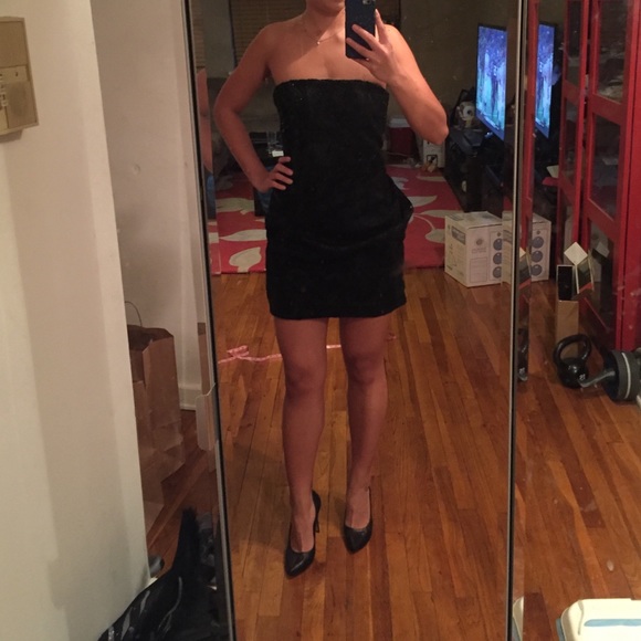 Balmain strapless dress