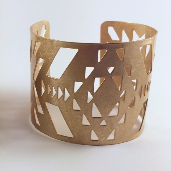 Gold Cuff Bracelet - Picture 2 of 2