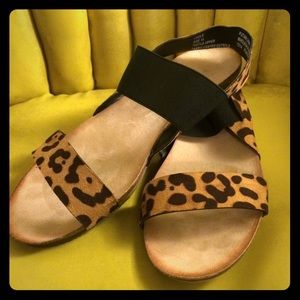 Leopard Sling-back Sandals