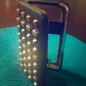 Black & Gold Phone Clutch