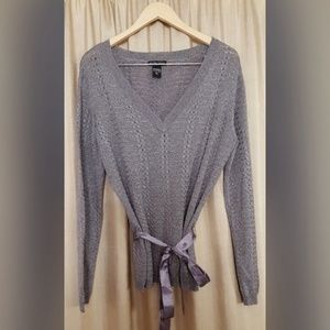 NY & Co Gray Shimmer Sweater